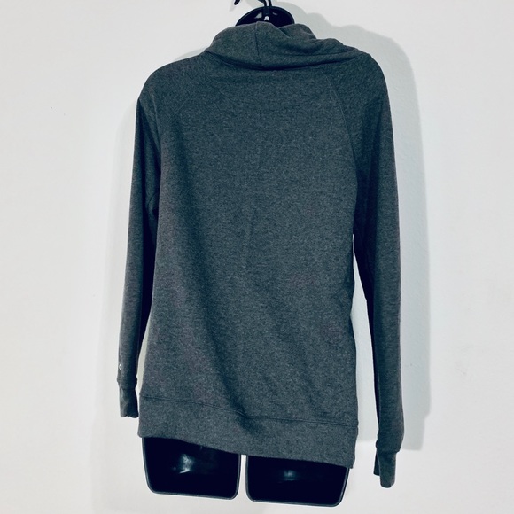 ✨Champion French Terry Funnel Cowl Neck Top Sweater✨ Size Small Granite Heather - Picture 6 of 7